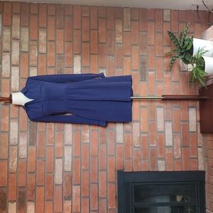 100% Silk Blue Madewell Shirt Dress